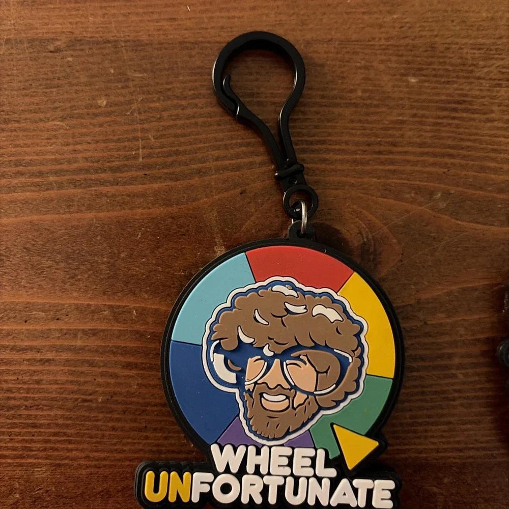 2 DUDE PERFECT KEY CHAINS WHEEL UNFORTUNATE ASTRONAUT‎ BEAR